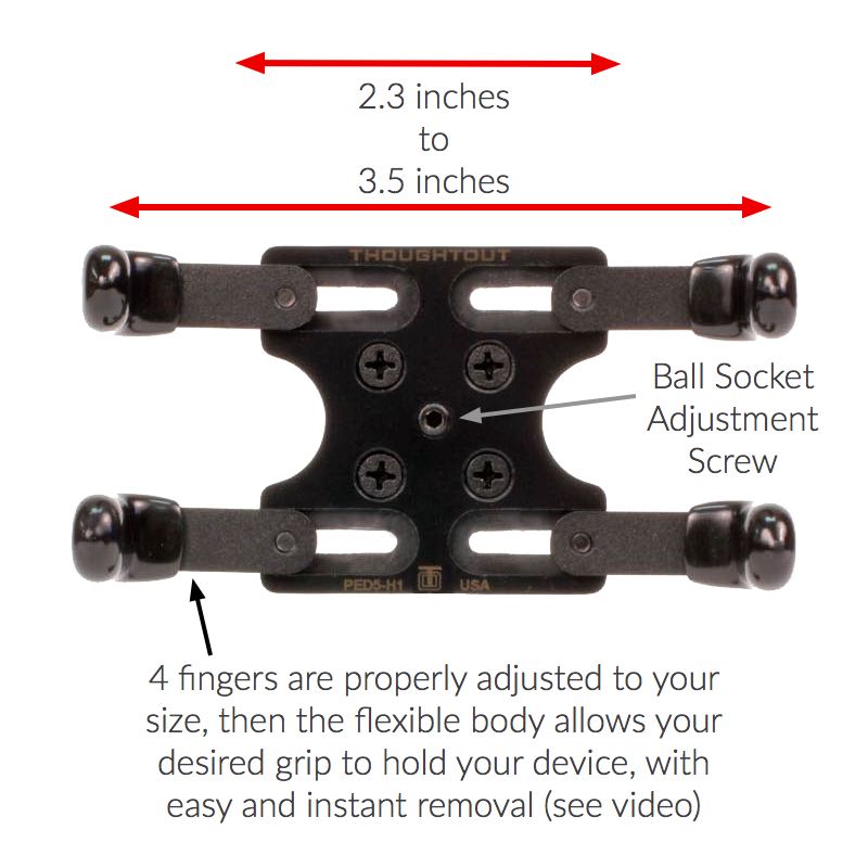 PED5-H-X12 - iPhone Extended Tripod Mount