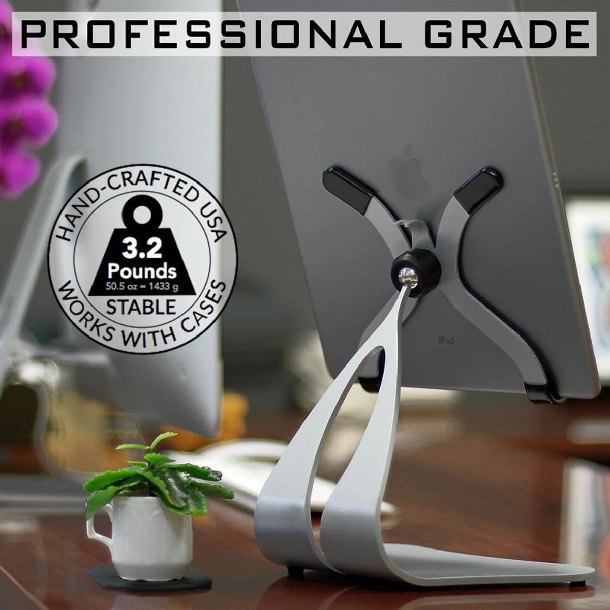 Stabile PRO Heavy-Duty Pivoting iPad Stand